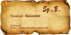 Szalai Benedek névjegykártya